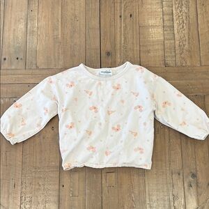 Magical mamas Disney mouse ear balloon pullover sweatshirt 18-24 months peach